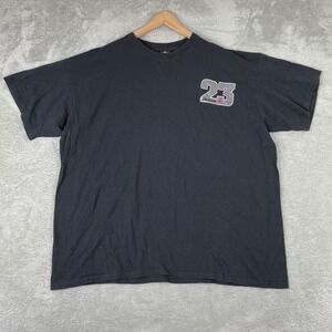 Y2K Jordan Shirt Mens 2XL Black 23 Graphic Jumpman Logo Vintage